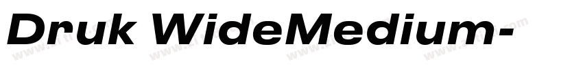 Druk WideMedium字体转换 Druk WideMedium字体转换